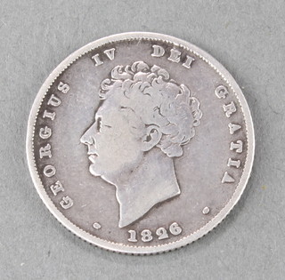 A George IV shilling 1826 