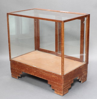 Dudley & Co, an Art Deco rectangular mahogany display cabinet 36"h x 36"w x 22 1/2"d 
