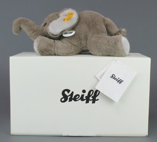 A Steiff figure of a grey elephant, 280054 boxed 