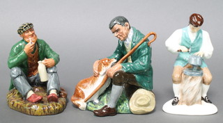 Three Royal Doulton figures - The Wayfarer HN2362 5 1/2", The Silversmith of Williamsburg HN2208 6 1/2" and The Master HN2325 6" 