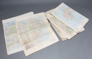 A quantity of World War Two survey maps - North East London, Epping Forest, Bude, Shard and Axminster, Colchester, Cambridge, Exeter, Bristol, Hereford, Portsmouth, Isle of Wight etc 