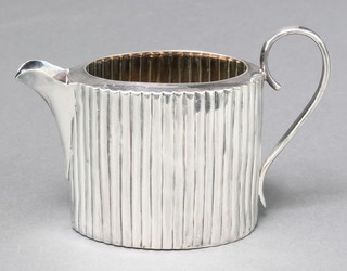 A Victorian silver oval cream jug London 1890, 99 grams 

