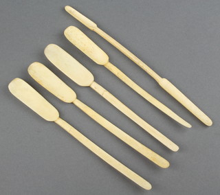 Five Napoleonic prisoner of war bone marrow scoops