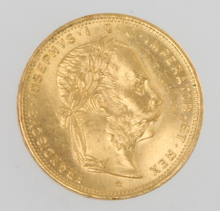 An Austrian 20 franc 1892 