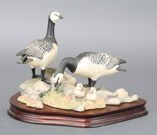 A Border Fine Arts group - Barnacle Geese P505, 1991,451/1850 8" 