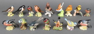 A Beswick Chaffinch and a collection of Beswick and other china birds 