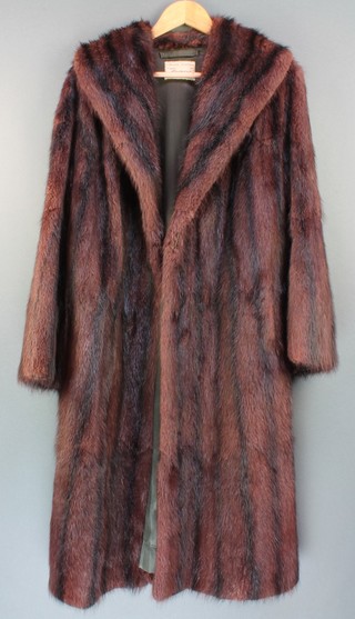 A lady's full length mink coat 