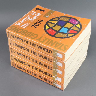 Volumes 1-5 of Stanley Gibbons Stamps of The World Simplified Catalogue 2010
