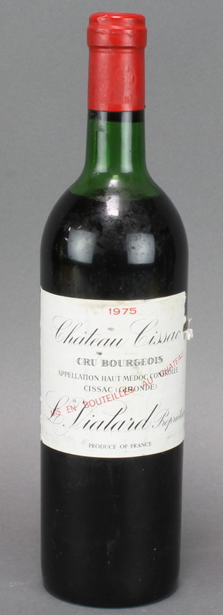 A bottle of 1975 Chateau Cissac Cru Bourgeois 