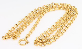 A 9ct yellow gold necklace 16 grams 