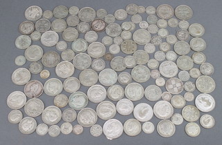 A quantity of pre-1947 English coinage, 850 grams