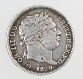A George III shilling 1820