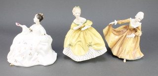 Three Royal Doulton figures - My Love HN2339 7", The Last Waltz HN2315 8" and Kirsty HN2381 7" 