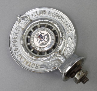 A Royal Automobile Club Associates radiator badge for the Bradford Automobile Club