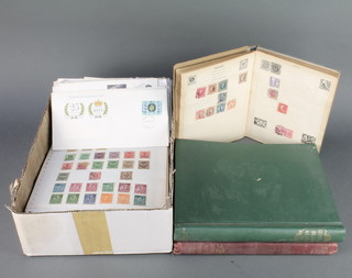 Albums of used World stamps GB, India, Australia, USA, South Africa together with various loose stamps, first day covers etc 