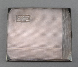 A silver cigarette case Birmingham 1940 154 grams