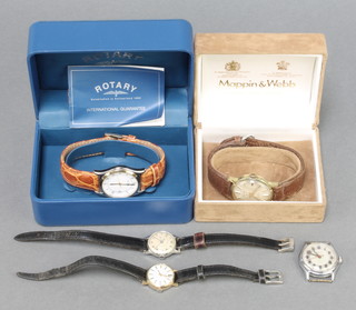 A gentleman's Rotary calendar quartz wristwatch boxed and minor watches 