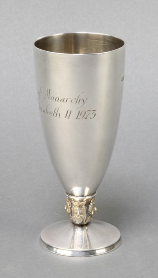 A silver commemorative goblet London 1973 180 grams 