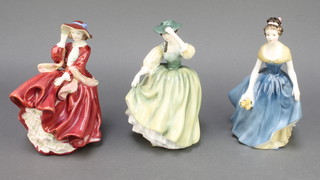 Three Royal Doulton figures - Top O'the Hill HN1834 7 1/2", Buttercup HN2309 7" and Melony HN2271 8" 