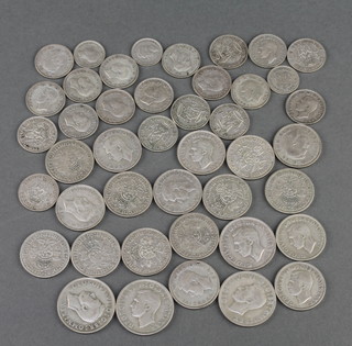 A quantity of pre 1947 UK coins, 365 grams