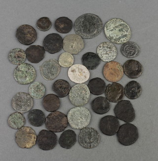 Thirty eight Roman bronze coins, 4th Century AD