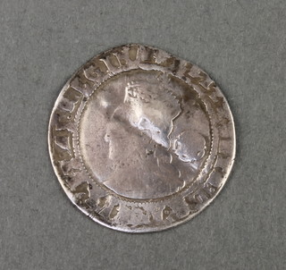 An Elizabeth I sixpence 1575