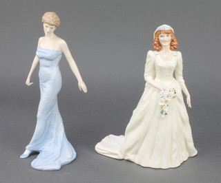 Two  Royal Doulton figures - Diana Princess of Wales HN5061 9" and The Duchess of York HN3086 no.1074/1500 9" 