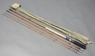 A Hardy LRH 14' salmon fishing rod with 2 tips 
