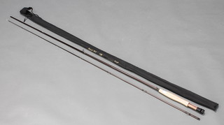 A Regent HS Carbon 9'5" carbon fibre fly fishing rod
