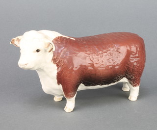 A Beswick Hereford bull 1363A 4 1/2" 