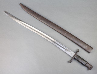 An Enfield 1856 patent bayonet complete with scabbard