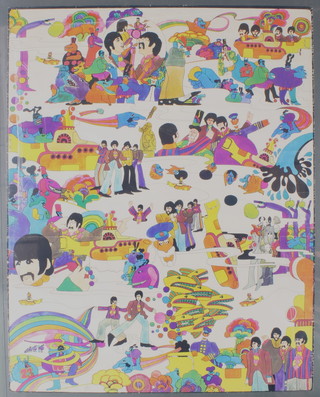 The Beatles, an original French Yellow Submarine promotional poster by Hallmark 1969 27"x34"