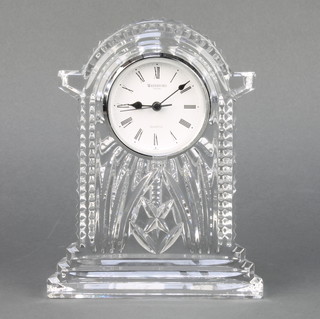 A Waterford Crystal timepiece with quartz movement 7" 