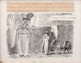 Edward Ardizzone (1900-1979), pen and ink biblical illustration "I Have Done Wrong" 7" x 9" 