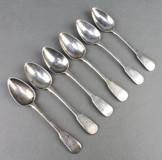 A set of 6 silver George IV teaspoons Dublin 1820, 90 grams