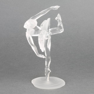 A Swarovski Crystal figure of a ballerina 5 1/2" boxed