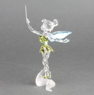 A Swarovski Crystal figure of Tinkerbell  4 1/2" 