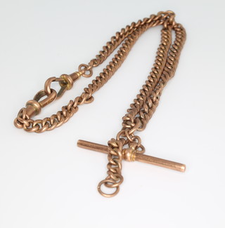 A 9ct yellow gold watch chain 11 grams