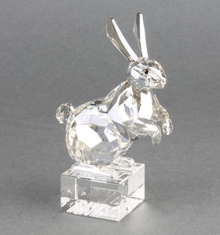 A Swarovski Crystal figure - Zodiac Rabbit 4 1/2" boxed
