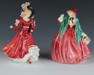 Two Royal Doulton figures - Patricia HN3365 9" and Lady Charmian HN1749 8 1/2" 