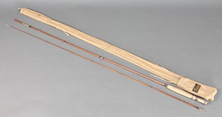Sharps of Aberdeen The Eighty Eight split cane fly fishing rod, contained in a canvas case