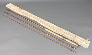 An early Hardy 13' salmon fishing rod no.8542, requires some attention, complete with cloth bag