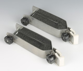 A pair of Hardy aluminium rod carriers 