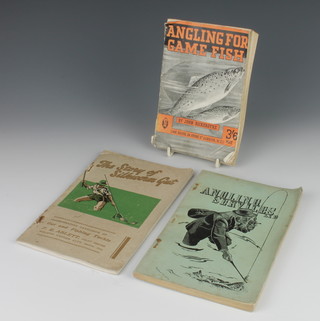 An Angling Services Ltd guide, 1 volume "The Story of Silkworm Cut" and 1 volume "Angling for Game Fish" 