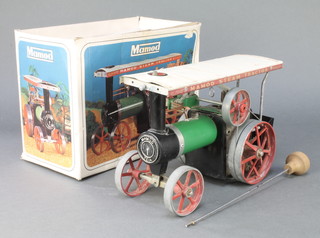A Mamod T.E.1A model steam tractor, boxed 