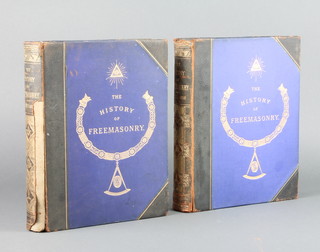 Robert Freke Gould, "A History of English Freemasonry" volumes 1 and 3, some damage to the binding  