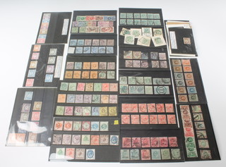 A quantity of Victorian, Edward VII, George V and later GB stamps including some Jersey 