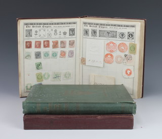 An album of various George VI Commonwealth stamps, India, St Kitts, Nevis, Aden, Australia, Barbados, Falkland Islands, a Triumph album of used world stamps, The Queens Postage stamp album, various Empire and world stamps 