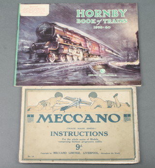 A Hornby 1939-1940 catalogue together with a Meccano 14 instructions 