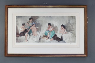 William Russell Flint (1880 - 1969), limited edition coloured print of Spanish ladies no. 780/850 11" x 23" 
